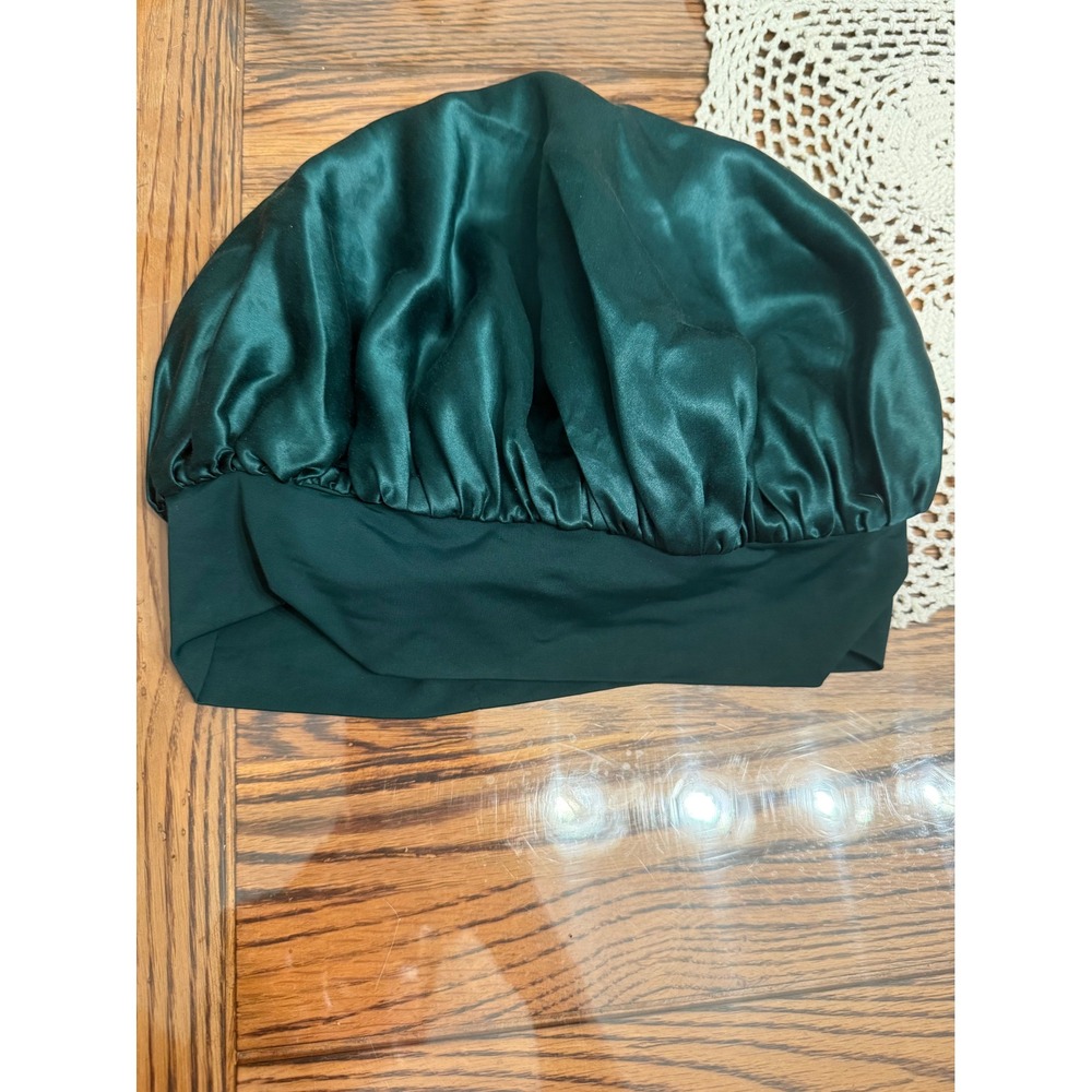 Blissy Hair Bonnet Women OS Green 22-Momme Mulberry Silk Sleep Wrap Bonnet